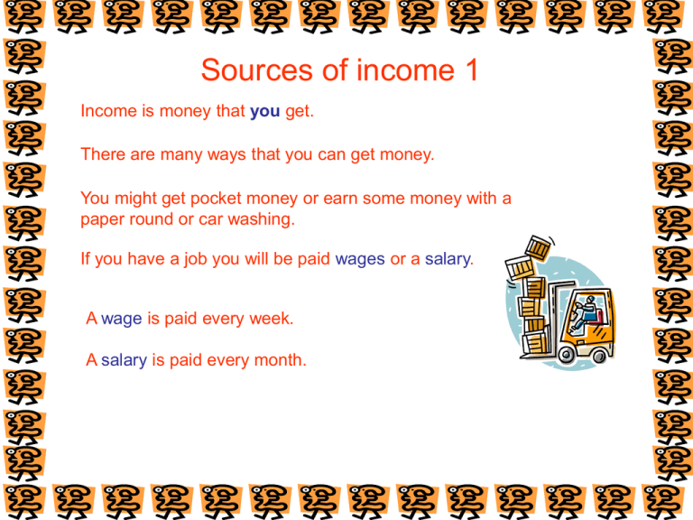 What Are Two Common Sources Of Income