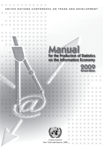 Manual 2009 for the Production of Statistics on the Information Economy