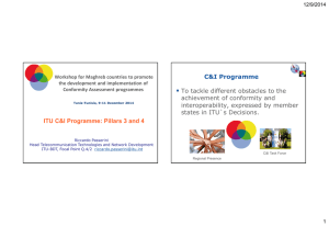 C&amp;I Programme To tackle different obstacles to the