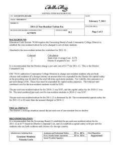 February 7, 2011 2011-12 Non-Resident Tuition Fee Page 1 of 3