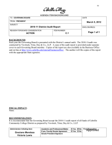 March 5, 2012 2010-11 District Audit Report Page 1 of 1