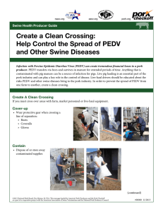 Create a Clean Crossing: Help Control the Spread of PEDV