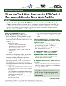 Biosecure Truck Wash Protocols for PED Control: Swine Health Producer Guide