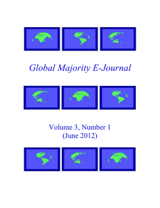 Global Majority E-Journal  Volume 3, Number 1 (June 2012)