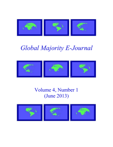 Global Majority E-Journal  Volume 4, Number 1 (June 2013)