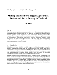 Making the Rice Bowl Bigger: Agricultural Lila Rieber