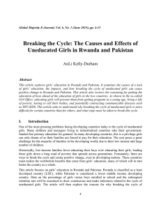 Breaking the Cycle: The Causes and Effects of AnLi Kelly-Durham