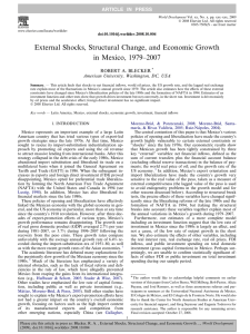 External Shocks, Structural Change, and Economic Growth in Mexico, 1979–2007