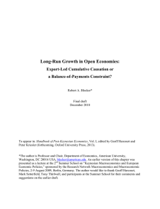 Long-Run Growth in Open Economies:  Export-Led Cumulative Causation or a Balance-of-Payments Constraint?