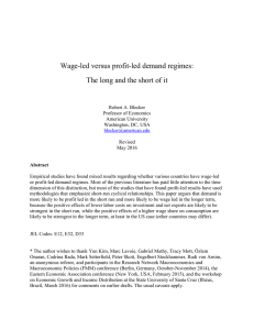 Wage-led versus profit-led demand regimes: