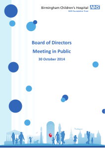 Board of Directors    Meeting in Public  30 October 2014 