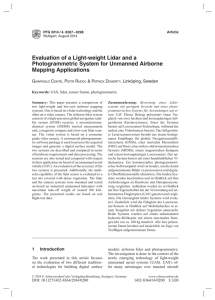 Evaluation of a Light-weight Lidar and a Mapping Applications