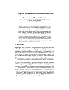 A Delegation-Based Collaborative Robotic Framework