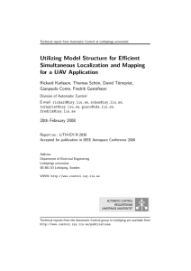 Utilizing Model Structure for Efficient Simultaneous Localization and Mapping Rickard Karlsson,