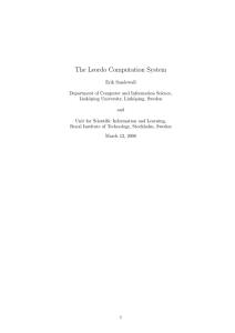 The Leordo Computation System