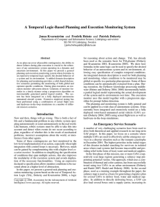 A Temporal Logic-Based Planning and Execution Monitoring System