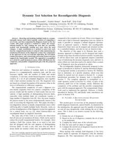 Dynamic Test Selection for Reconfigurable Diagnosis