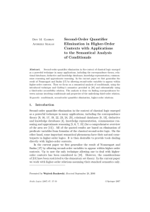 Second-Order Quantifier Elimination in Higher-Order Contexts with Applications to the Semantical Analysis