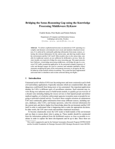 Bridging the Sense-Reasoning Gap using the Knowledge Processing Middleware DyKnow