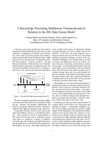 A Knowledge Processing Middleware Framework and its