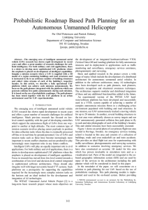 Probabilistic Roadmap Based Path Planning for an Autonomous Unmanned Helicopter