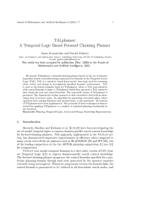 TALplanner: A Temporal Logic Based Forward Chaining Planner