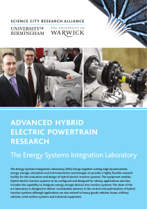 advanced hybrid electric powertrain research The Energy Systems Integration Laboratory