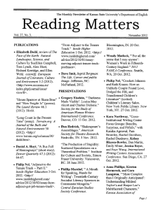 Matters Reading .