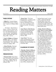 Reading Matters PUBLICATIONS