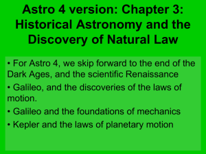 Astro 4 version: Chapter 3: Historical Astronomy and the