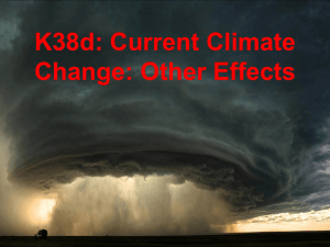 K38d: Current Climate Change: Other Effects