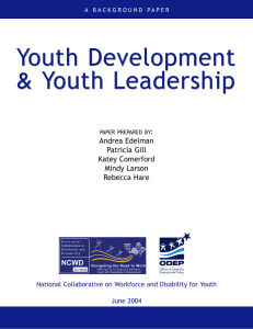 Youth Development &amp; Youth Leadership : Andrea Edelman