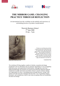 THE MIRROR GAME: CHANGING PRACTICE THROUGH REFLECTION