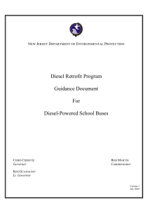 Diesel Retrofit Program Guidance Document For Diesel-Powered School Buses