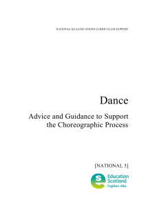 Dance Advice and Guidance to Support the Choreographic Process