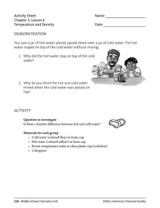 Activity Sheet  Name ____________________ Chapter 3, Lesson 6
