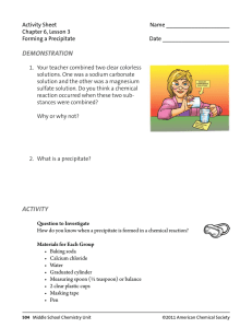 Activity Sheet  Name ____________________ Chapter 6, Lesson 3