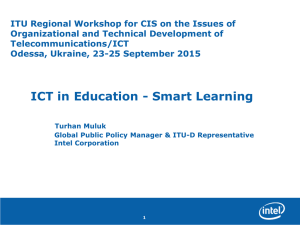 ITU Regional Workshop for CIS on the Issues of Telecommunications/ICT