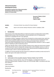 Telecommunication Development Sector