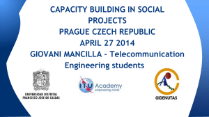 CAPACITY BUILDING IN SOCIAL PROJECTS PRAGUE CZECH REPUBLIC APRIL 27 2014