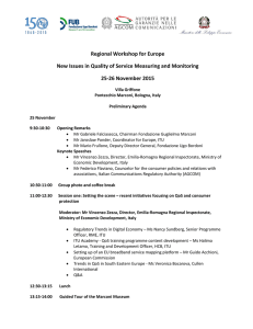 Regional Workshop for Europe 25-26 November 2015