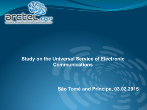 Study on the Universal Service of Electronic Communications