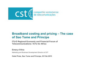 Broadband costing and pricing – The case
