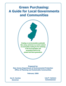 Green Purchasing: A Guide for Local Governments and Communities