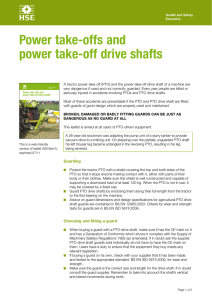 Power take-offs and power take-off drive shafts