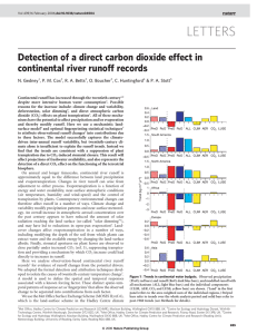 Detection of a direct carbon dioxide effect in  N. Gedney