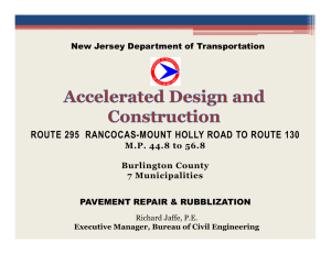 ROUTE 295  RANCOCAS-MOUNT HOLLY ROAD TO ROUTE 130