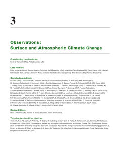 3 Observations: Surface and Atmospheric Climate Change