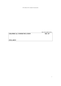 GRAPHICAL COMMUNICATION  SEC 29 SYLLABUS