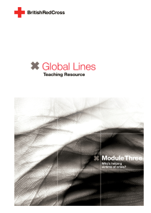 Global Lines Module Three Teaching Resource Who’s helping